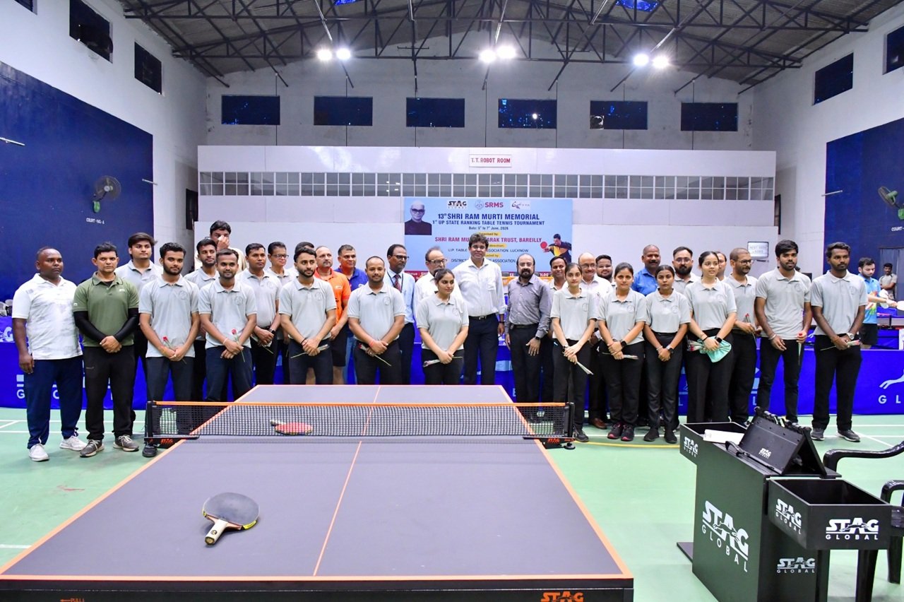 13वें श्रीराम मूर्ति मेमोरियल फर्स्ट यूपी स्टेट रैंकिंग टेबल टेनिस टूर्नामेंट का आगाज, पहुंचे 25 जिलों के खिलाड़ी