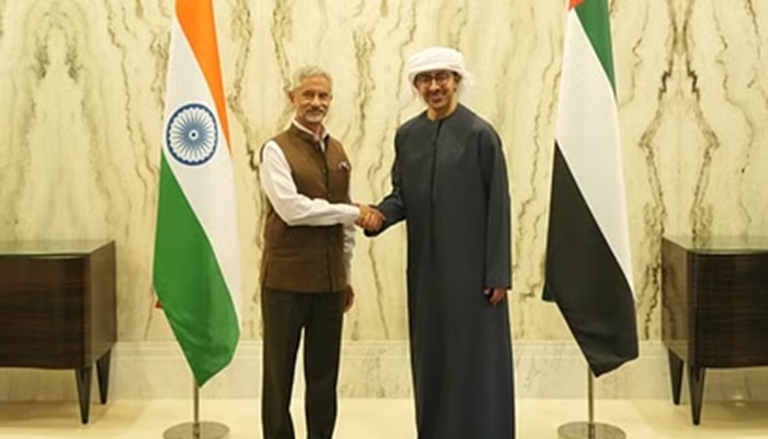 EAM S Jaishankar in UAE: अबू धाबी में अपने समकक्ष नाहयान से मिले विदेश मंत्री जयशंकर, रणनीतिक संबंधों पर हुई चर्चा