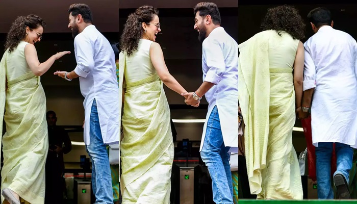 Kangana Ranaut-Chirag Paswan Photos: पार्लियामेंट में कैप्चर हुआ कंगना-चिराग का कैंडिड मोमेंट, तस्‍वीरें हुईं वायरल