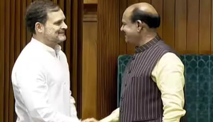 Rahul Gandhi met Lok Sabha Speaker: आपातकाल पर ओम बिरला के बयान से राहुल गांधी नाखुश