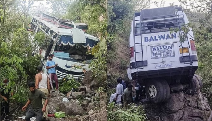 रियासी में तीर्थयात्रियों की बस पर आतंकी हमला, फायरिंग के बाद बेकाबू होकर खाई में गिरने से 10 लोगों की मौत