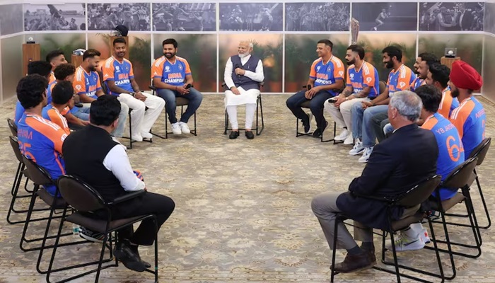 Team India with PM Modi: टीम इंडिया के साथ पीएम मोदी की बातचीत, वीडियो में देखिए प्रधानमंत्री ने क्‍या-क्‍या है?