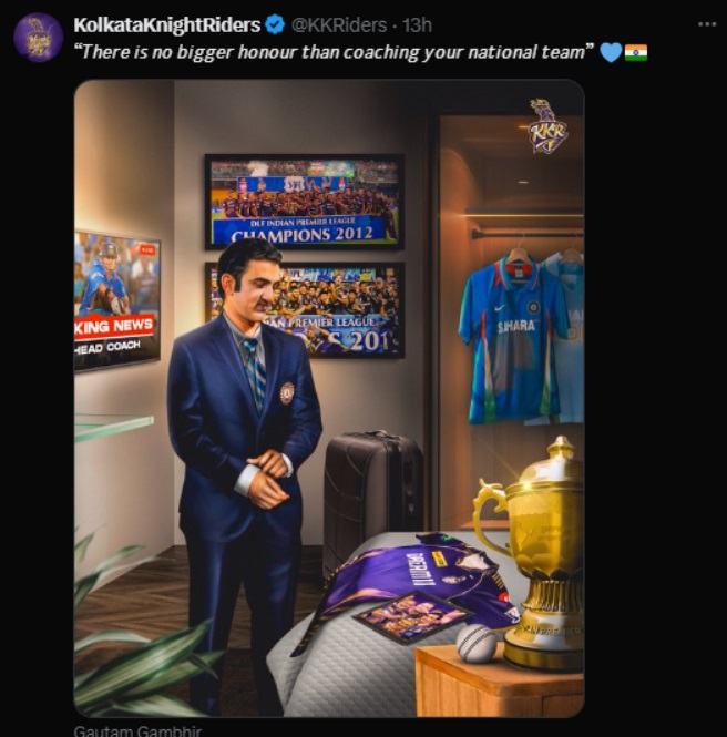 Team India Head Coach: गौतम गंभीर बने मुख्य कोच, KKR से लेकर भज्जी तक ने दी बधाई