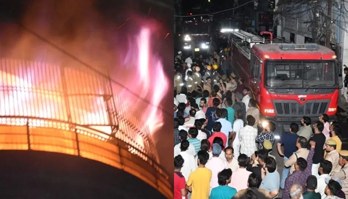कानपुर में चार मंजिला इमारत में लगी आग, कारोबारी पिता, मां और तीन बेटियां जिंदा जलीं