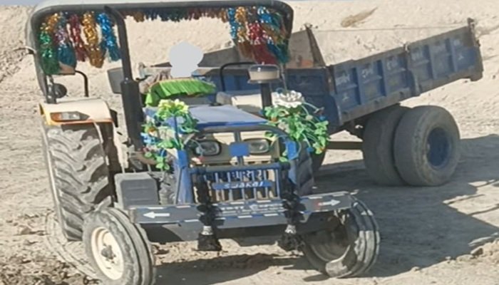 आजमगढ़ में चोरों के हौसले बुलंद, घर के सामने से उड़ा ले गए ट्रैक्‍टर-ट्रॉली