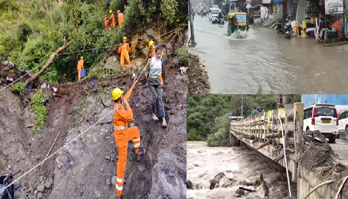 लैंडस्लाइड के चलते केदारनाथ हाईवे फिर बंद, मुंबई में हाई टाइड से सड़कों को नुकसान