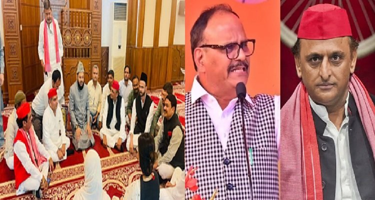मस्जिद में सपा सांसदों संग मीटिंग, डिप्टी CM ने बताया नमाजवादी; अखिलेश यादव बोले- हम जोड़ने वाली आस्था के साथ
