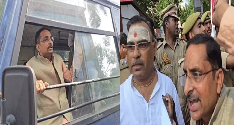 स्वामी प्रसाद मौर्य के घर के बाहर शुद्धीकरण करने पहुंचे हिंदूवादी कार्यकर्ता, मौर्य बोले- वे लोग खुद अशुद्ध