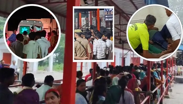 बाराबंकी के औसानेश्वर मंदिर में भगदड़ मचने से दो श्रद्धालुओं की मौत, करंट फैलने से हुआ हादसा