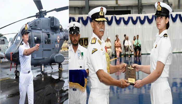 यूपी की आस्था बनीं नौसेना की पहली महिला फाइटर पायलट, मिला 'विंग्स ऑफ गोल्ड' सम्‍मान
