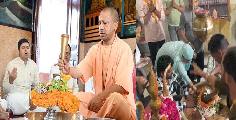 Sawan 2025 का पहला दिन: सीएम योगी ने किया रुद्राभिषेक, महादेव के मंदिरों में उमड़ी भीड़