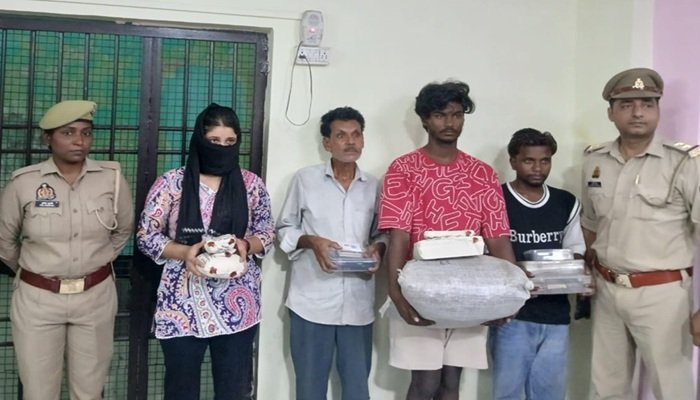 लखनऊ में नशे का कारोबार, 10.29 करोड़ की ड्रग्स के साथ बाप-बेटे समेत चार गिरफ्तार