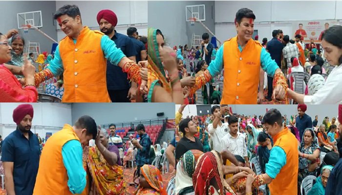 बरेली मेयर को 20 हजार बहनों ने बांधी राखी, आशीर्वाद देकर बोलीं- सांसद-मंत्री बन तरक्‍की करें ‘उमेश भैया’