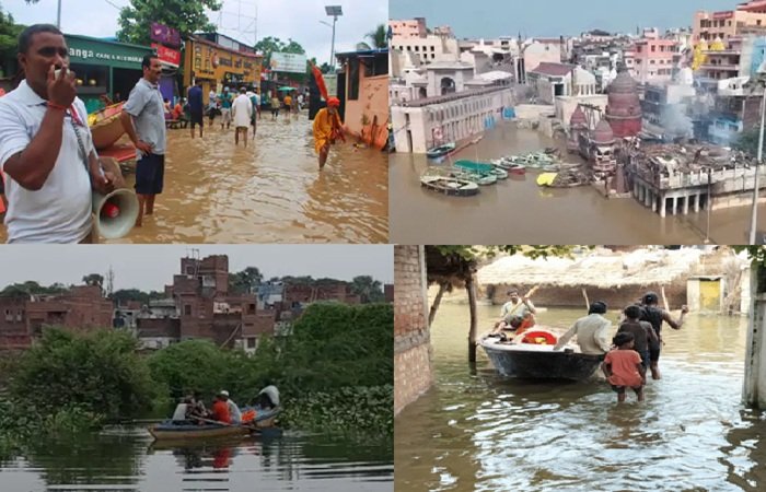 यूपी के 12 जिलों में बाढ़, सड़कों पर चल रहीं नाव; लखनऊ-बरेली समेत 71 शहरों में बारिश का अलर्ट