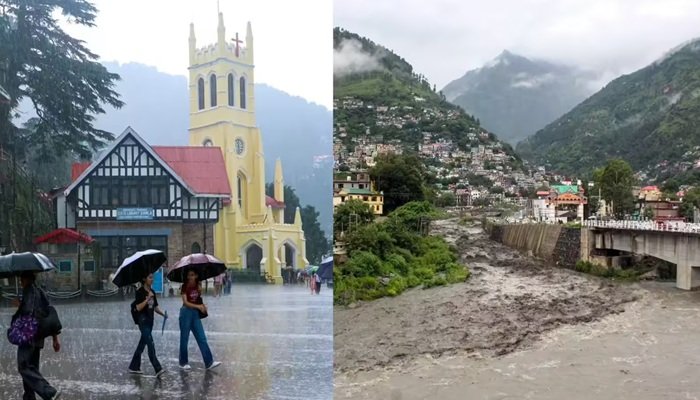 उत्‍तराखंड समेत चार राज्‍यों में बारिश का येलो अलर्ट, हिमाचल में 360 से ज्यादा सड़कें बंद
