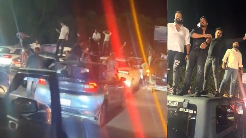 Lucknow की सड़कों पर खुलेआम हुड़दंगई, रील बनाने के लिए जमकर मचाया हुड़दंग