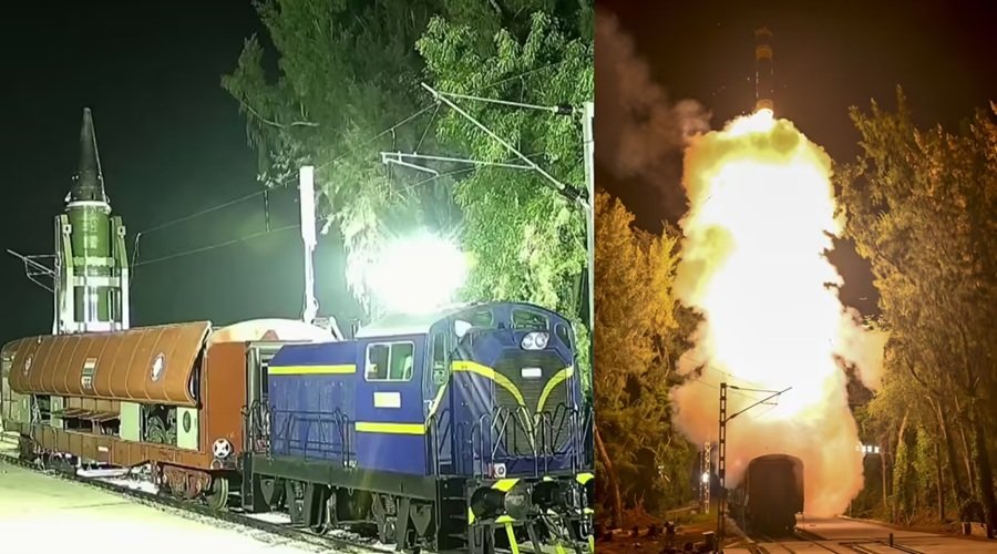 भारत में पहली बार ट्रेन से अग्नि-प्राइम मिसाइल का टेस्ट, जंगल-पहाड़ और मैदान तक पहुंच हुई आसान