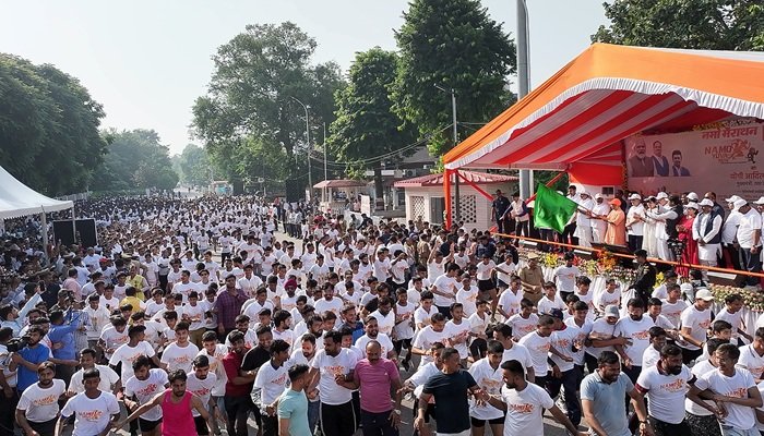 नमो मैराथन को सीएम योगी ने दिखाई हरी झंडी, कहा- प्रधानमंत्री ने दीपावली पर दिया GST रिफॉर्म का गिफ्ट