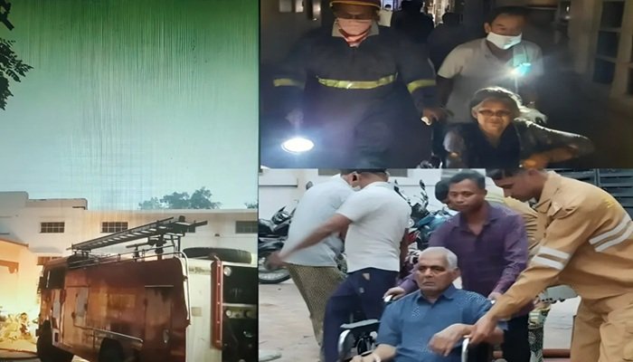 लखनऊ के रेलवे हॉस्पिटल में भीषण आग, तीन मंजिला अस्पताल में भरा धुआं; 22 मरीजों को बचाया