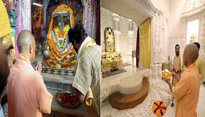 सीएम योगी ने हनुमानगढ़ी में टेका मत्था, श्री रामलला के दरबार में की आरती