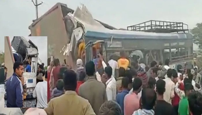 तेलंगाना के रंगारेड्डी में बस-डंपर की भीषण टक्कर, हादसे में 20 यात्रियों की मौत; 20 घायल  