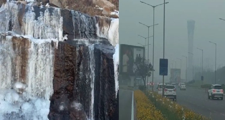 राजस्थान में शीतलहर, MP में राजगढ़ सबसे ठंडा; हिमाचल के लाहौल-कुल्लू में जमे झरने