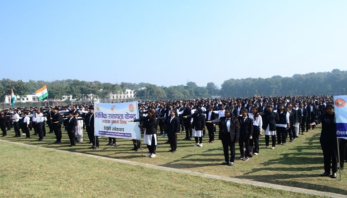 गोरखपुर विश्वविद्यालय में संविधान दिवस पर हजारों विद्यार्थियों ने ली प्रस्‍तावना की शपथ