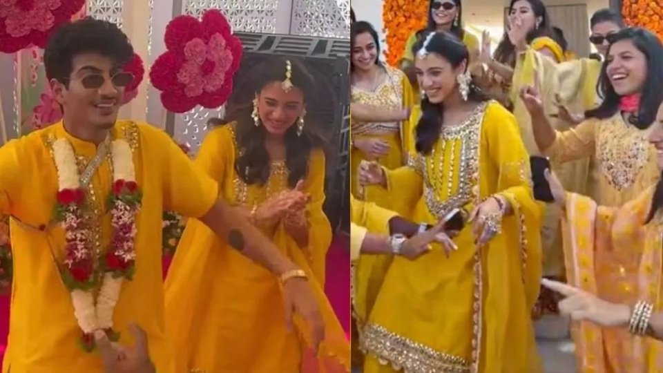 Video: मिसेज मुच्छल बनेंगी Smriti Mandhana, हल्दी सेरेमनी में झूमती आईं नजर