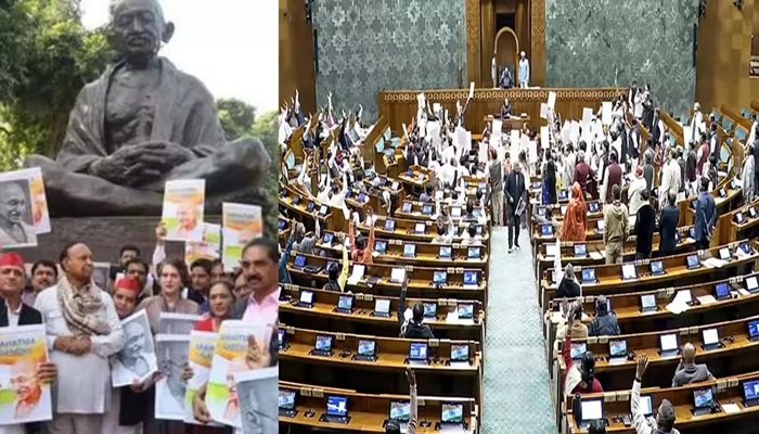 'जी-राम-जी' बिल का विरोध, लोकसभा और राज्‍यसभा की कार्यवाही अनिश्चितकाल के स्थगित