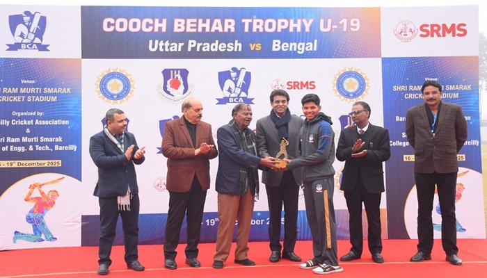 SRMS स्‍टेडियम में खेले जा रहे कूच बिहार ट्रॉफी में कोहरा बना खलनायक, मैच ड्रॉ