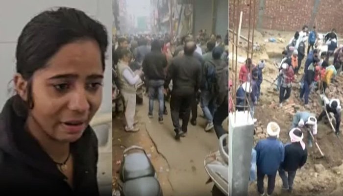 आगरा में भरभराकर गिरी दीवार, सात लोग मलबे में दबे; इलाज में दो लोगों की मौत