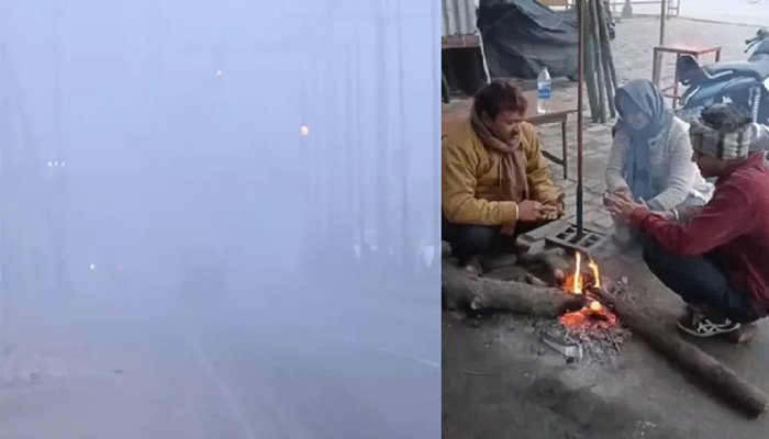 यूपी में शीतलहर और कोहरे का कहर, 15 शहरों में स्कूल बंद; क्रिसमस की रात पड़ेगी भीषण ठंड