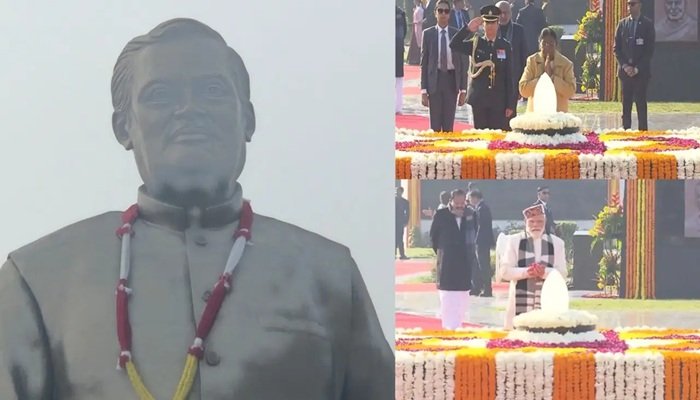 पूर्व प्रधानमंत्री अटल बिहारी वाजपेयी की 101वीं जयंती, राष्ट्रपति-प्रधानमंत्री ने किया नमन