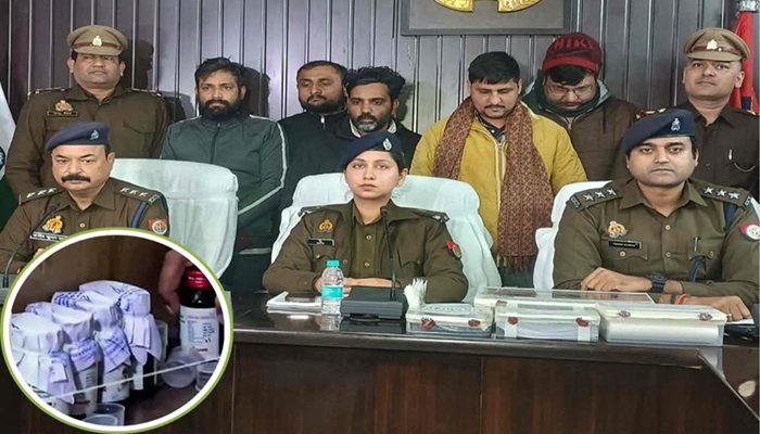 वाराणसी में कफ सिरप तस्करी: ‘नीले का पीला’ बनाने वाले सिंडिकेट का भंडाफोड़, पांच गिरफ्तार