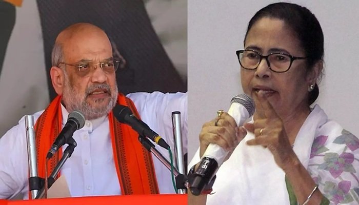 अमित शाह बोले- ममता घुसपैठ नहीं रोक सकतीं, बंगाल सीएम बोलीं- जानकारी लेने आया शकुनि का चेला