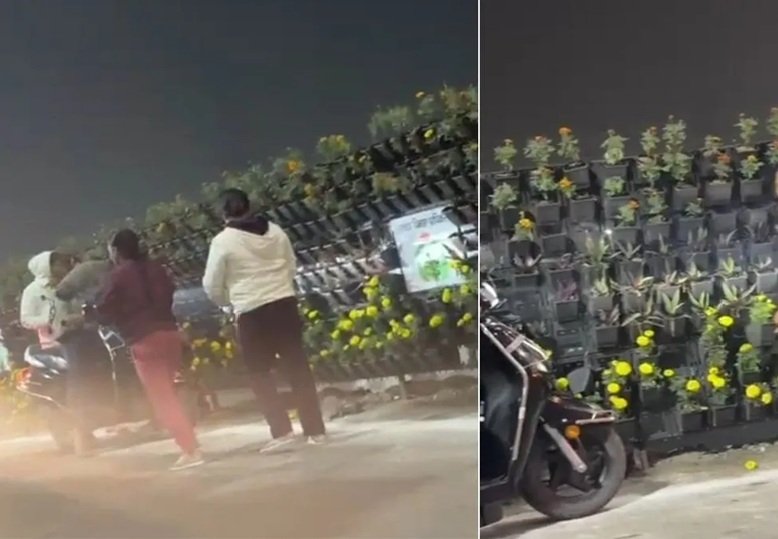 Lucknow Viral Video: 'राष्ट्र प्रेरणा स्थल' पर गमला चोरी करने की मची होड़, देखें VIDEO