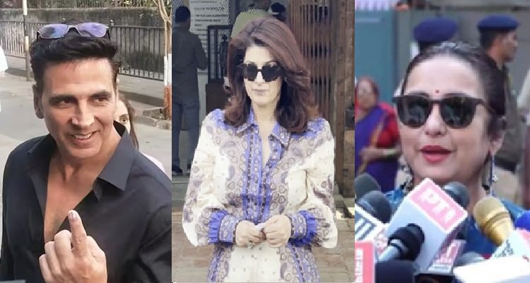 BMC चुनाव में बॉलीवुड सेलेब्‍स ने डाला वोट, अक्षय कुमार से लेकर सलीम-गुलजार तक ने दिया मत