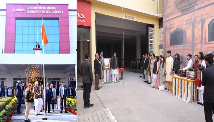 SRMS ट्रस्ट के सभी संस्थानों में मनाया गया 77वां गणतंत्र दिवस समारोह