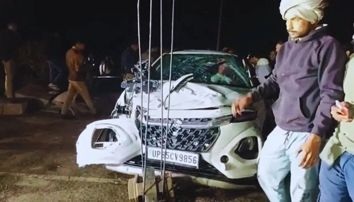 मथुरा में बेकाबू कार नहर में गिरी, दो लॉ स्‍टूडेंट समेत चार युवकों की हुई मौत