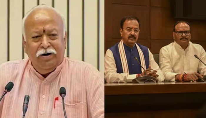 सीएम योगी से मुलाकात के बाद संघ प्रमुख से मिले दोनों डिप्टी सीएम, बढ़ा सियासी तापमान