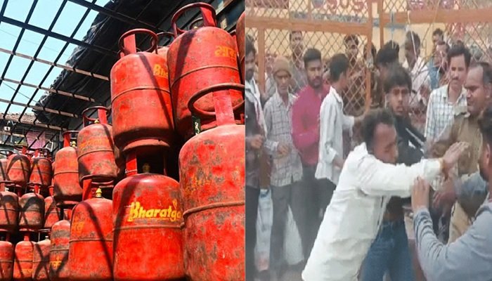 UP: लखनऊ में 400 मीटर लंबी लाइन, बाराबंकी में सिलेंडर के लिए मारपीट; कानपुर में बिगड़े हालात