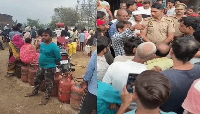 लखनऊ में रिसॉर्ट से 88 सिलेंडर जब्त, FIR; कानपुर में गैस एजेंसी पर हंगामा