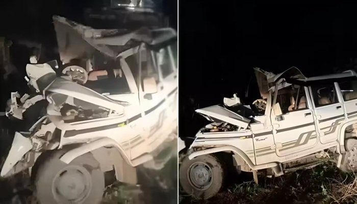 आगरा में पेड़ से टकराई बोलेरो, पिता, बेटा-बहू और पोती समेत पांच लोगों की मौत