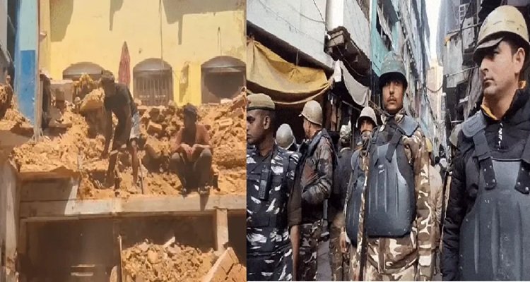 वाराणसी की दालमंडी में 30 मकान तोड़े जा रहे, 150 पुलिसकर्मी तैनात; दुकानदार परेशान