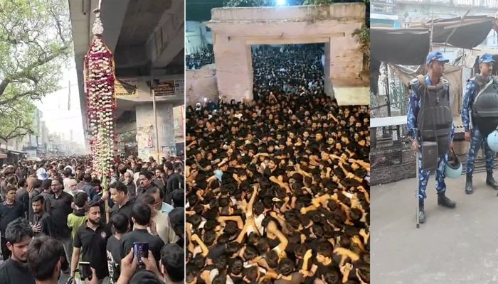 लखनऊ में 19वीं रमजान का मातम, काले कपड़े पहनकर सड़कों पर हजारों अकीदतमंद