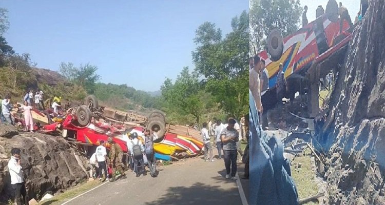 जम्मू के उधमपुर में 100 मीटर नीचे गिरी बस, हादसे में 21 लोगों की मौत