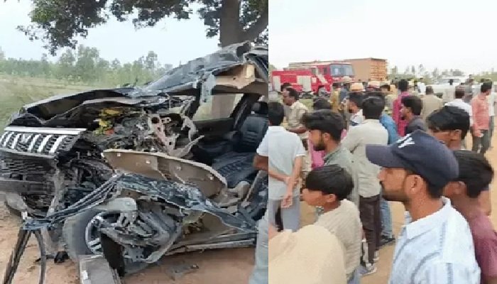 बरेली में टैंकर में घुसी बोलेरो के उड़े चिथड़े, गाड़ी काटकर निकाले शव; पांच लोगों की मौत