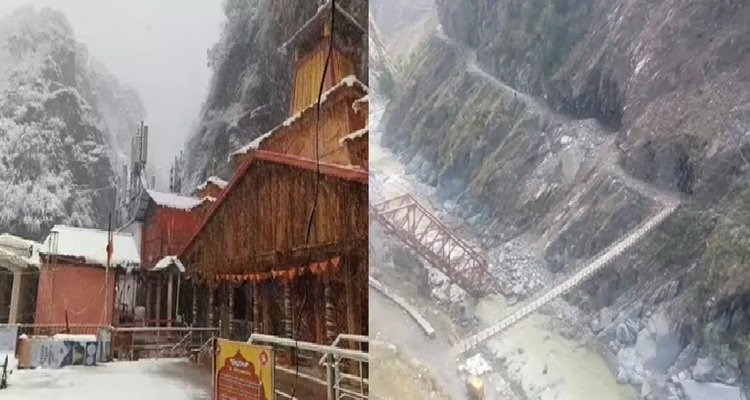 उत्तराखंड के चारों धाम में बर्फबारी, जम्मू-कश्मीर-हिमाचल में लैंडस्लाइड; इन राज्‍यों में आंधी-बारिश