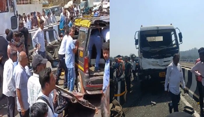 महाराष्ट्र के ठाणे में हुआ बड़ा सड़क हादसा, तीन महिलाओं समेत 11 लोगों की मौत 