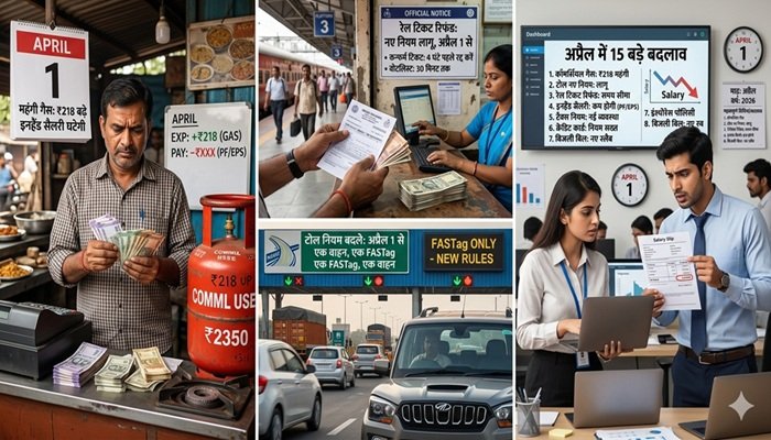 आज से 15 बड़े बदलाव, कमर्शियल सिलेंडर; रेल टिकट रिफंड और टोल के नियम भी बदले